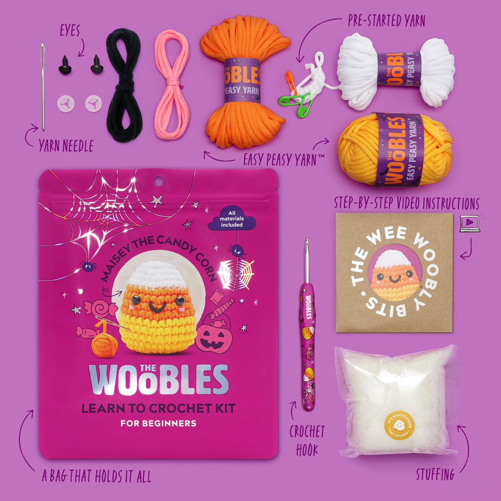 Maisey the Candy Corn Crochet Kit